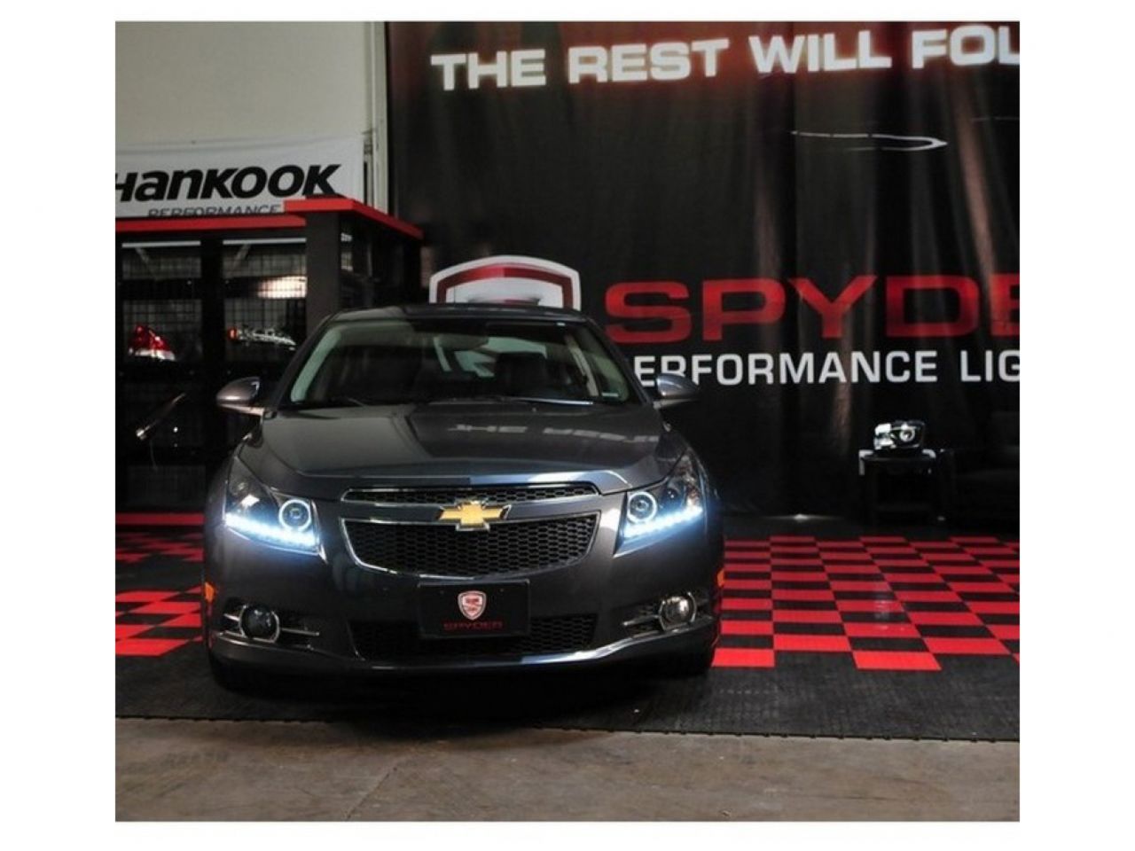 Spyder Chevy Cruze 11-14 Projector Headlights - LED Halo -DRL - Black