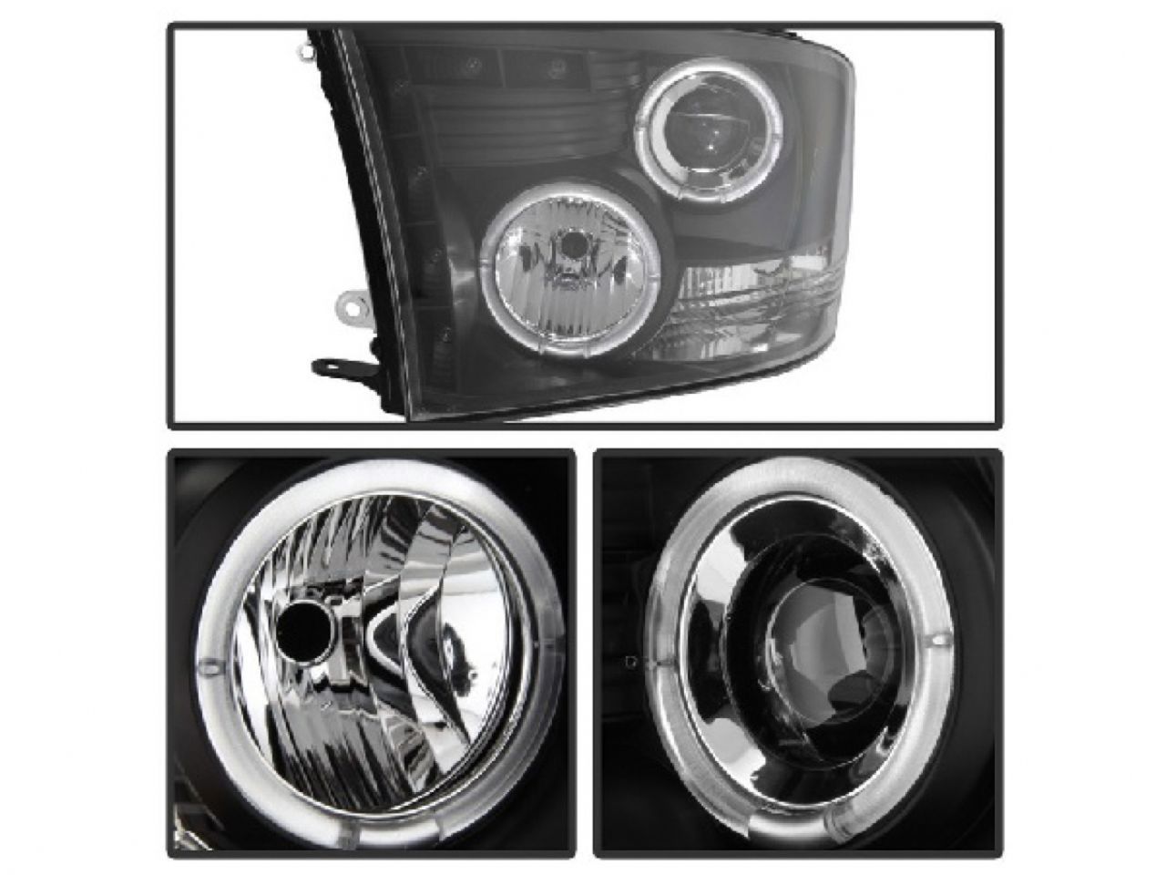 Spyder Dodge Ram 1500 09-16 / Ram 2500/3500 10-16 Projector Headlights - Halo