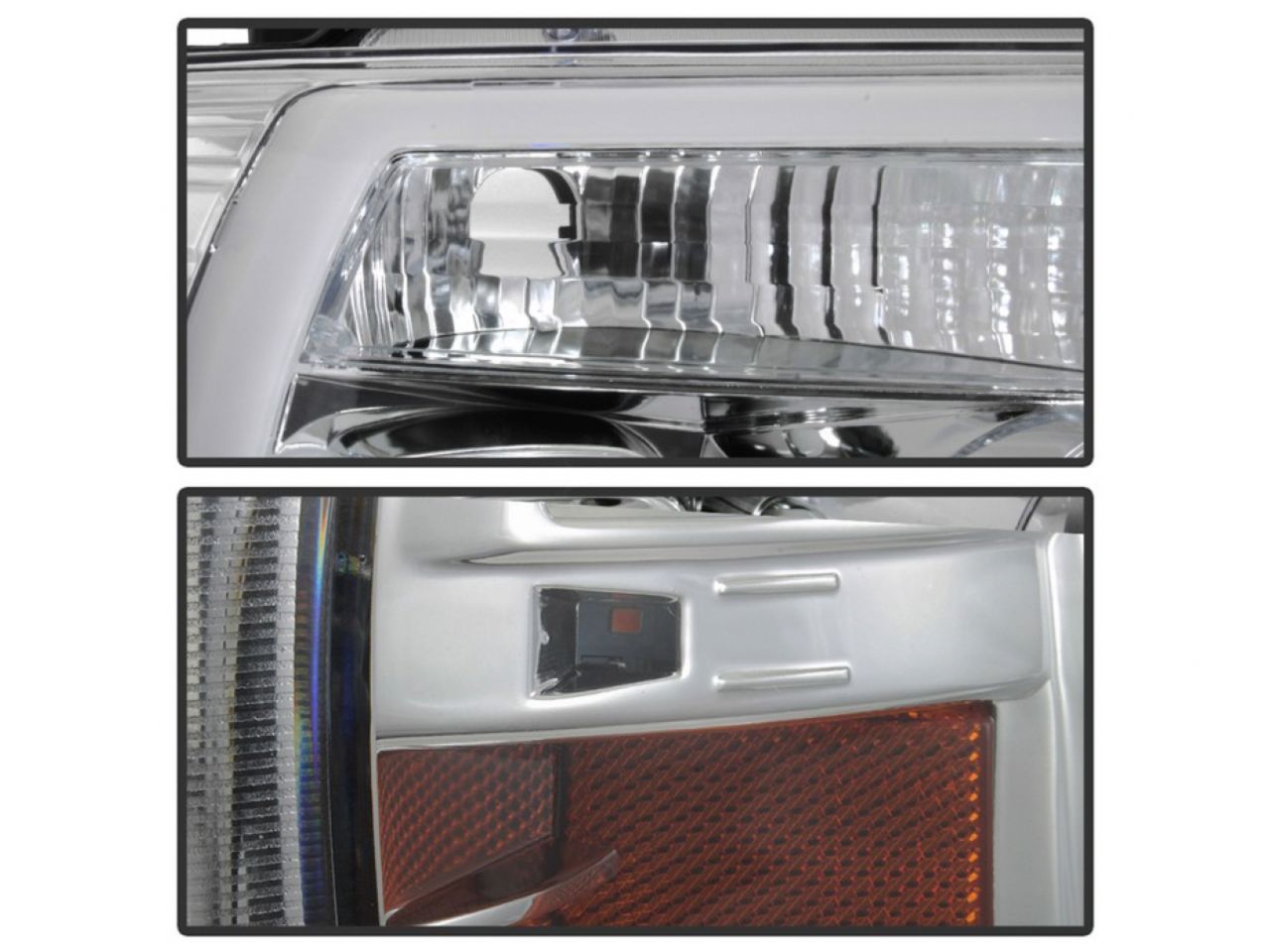 Spyder Ford F150 04-08 Light Bar Projector Headlights - Chrome