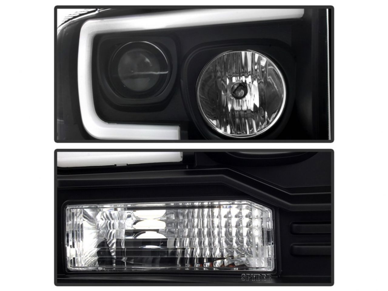 Spyder Ford F250/350/450 Super Duty 05-07 Light Bar Projector Headlights