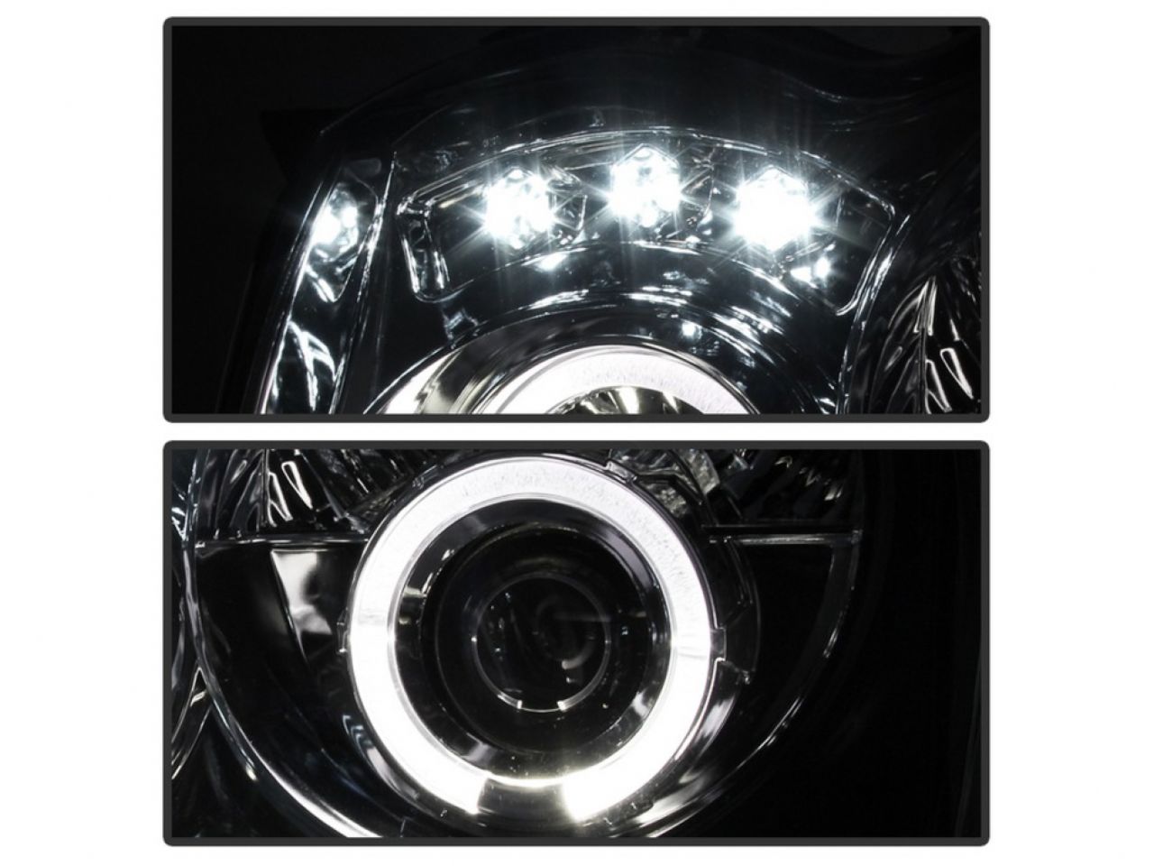 Spyder Jeep Grand Cherokee 05-07 Projector Headlights - LED Halo