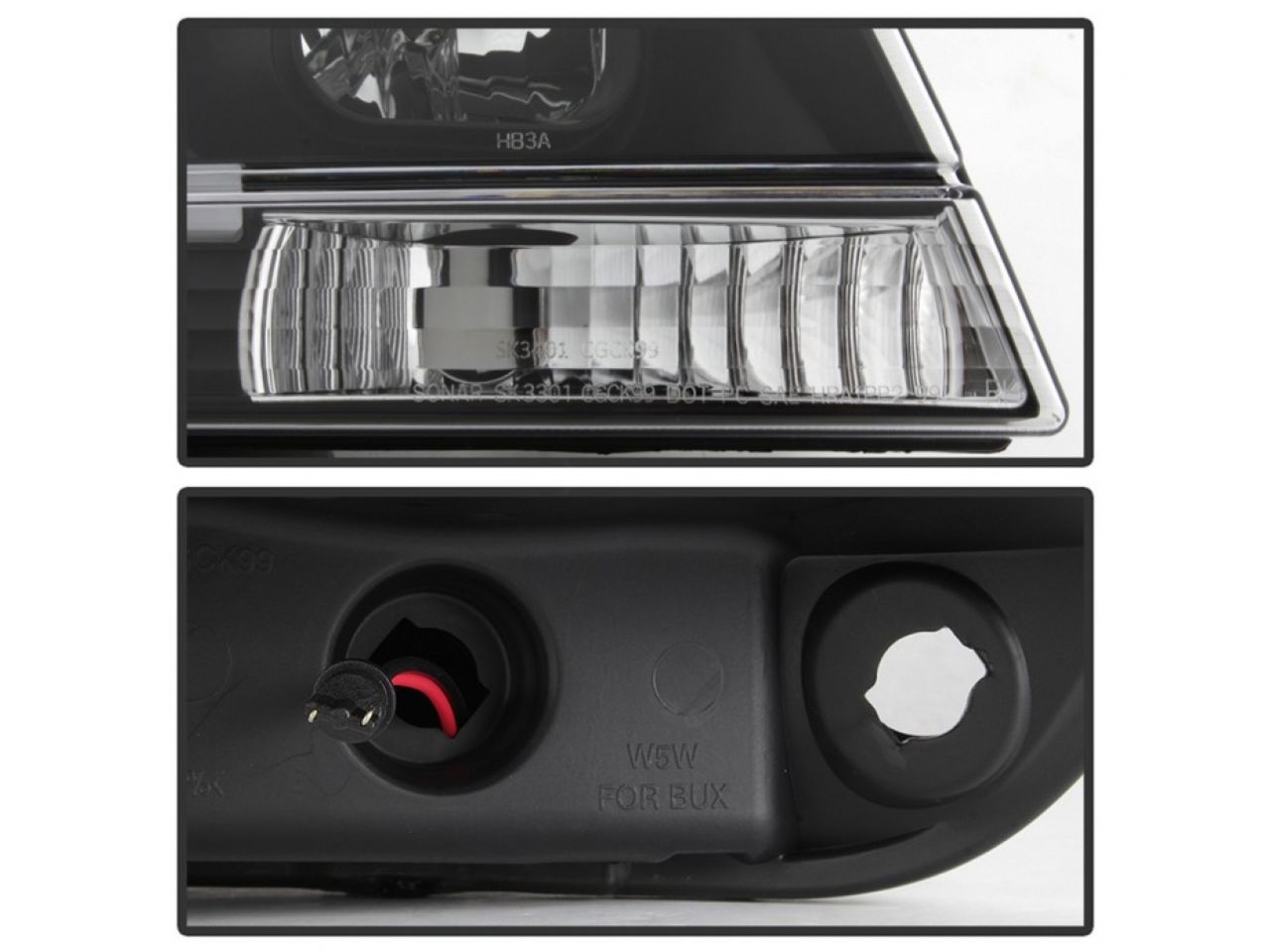 Spyder Jeep Grand Cherokee 99-04 Version 2 Light Bar Projector Headlights