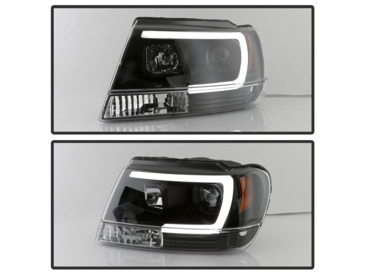 Spyder Jeep Grand Cherokee 99-04 Version 2 Light Bar Projector Headlights