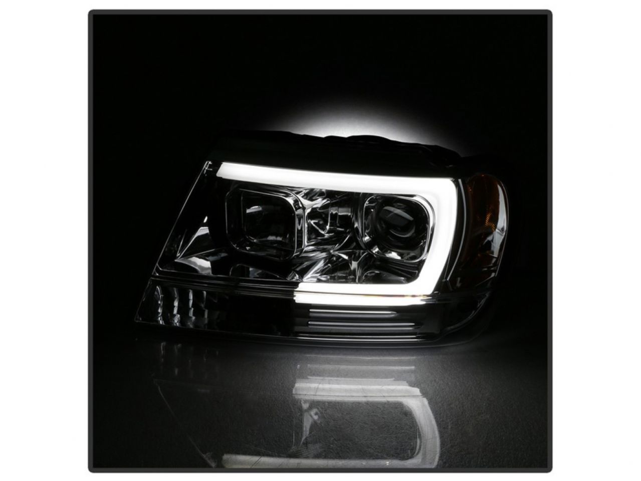 Spyder Jeep Grand Cherokee 99-04 Version 2 Light Bar Projector Headlights