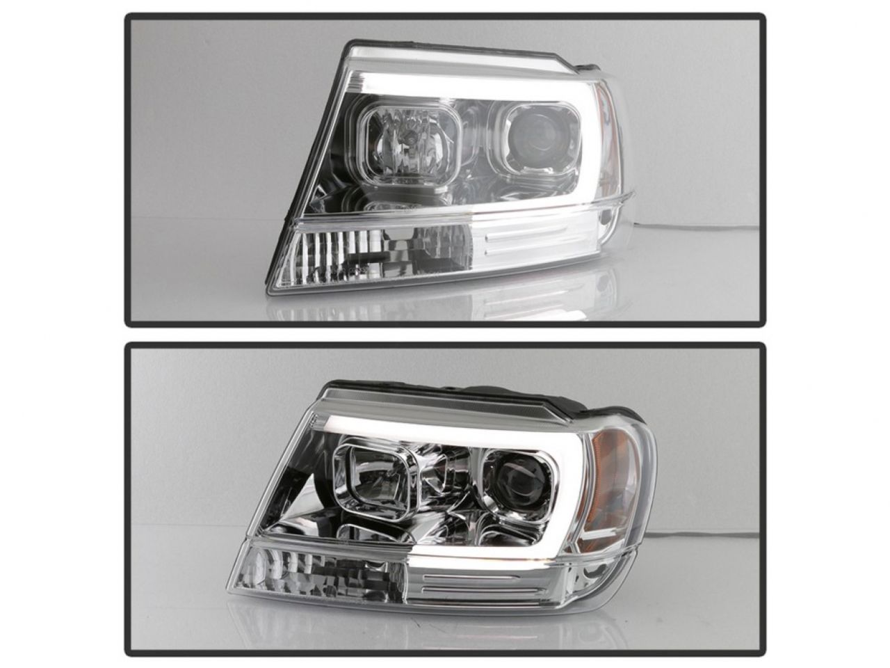 Spyder Jeep Grand Cherokee 99-04 Version 2 Light Bar Projector Headlights