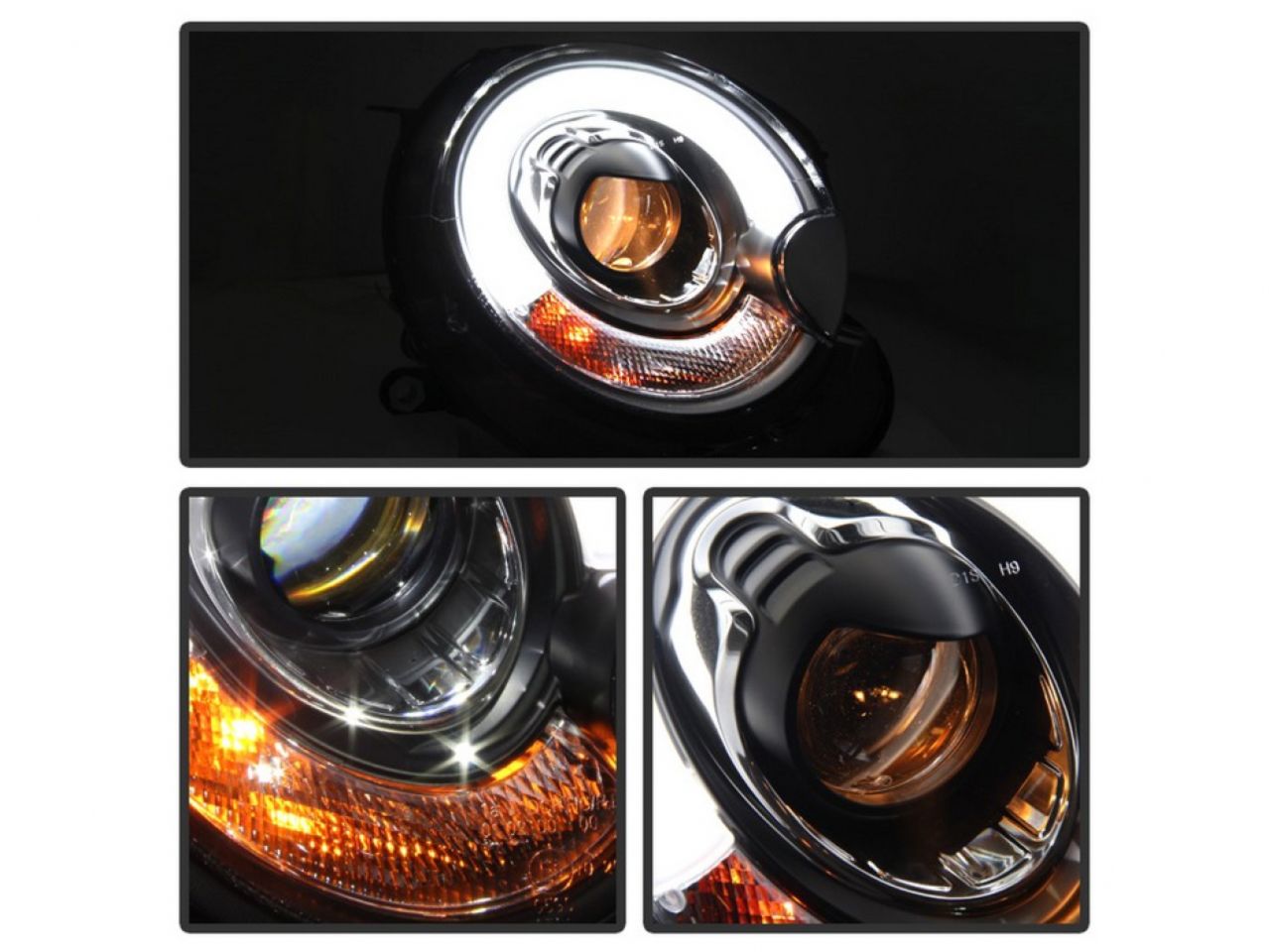 Spyder Mini Cooper 2007-2012 Projector Headlights - Halogen Model