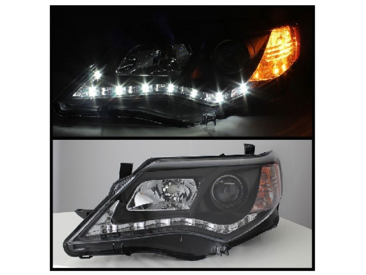 Spyder Toyota Camry 12-14 Projector Headlights - DRL - Black - High 9005