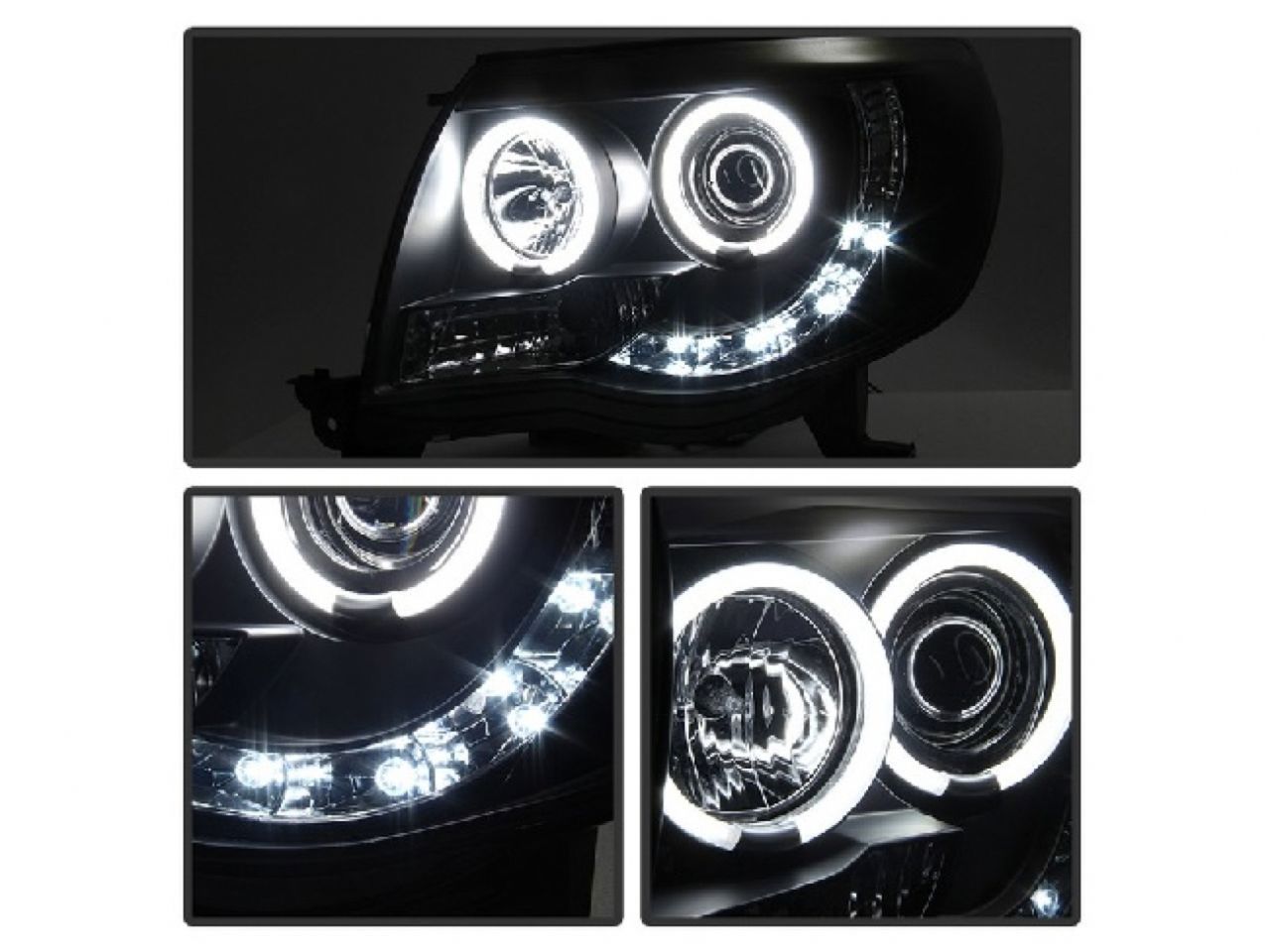 Spyder Toyota Tacoma 05-11 Projector Headlights - CCFL Halo