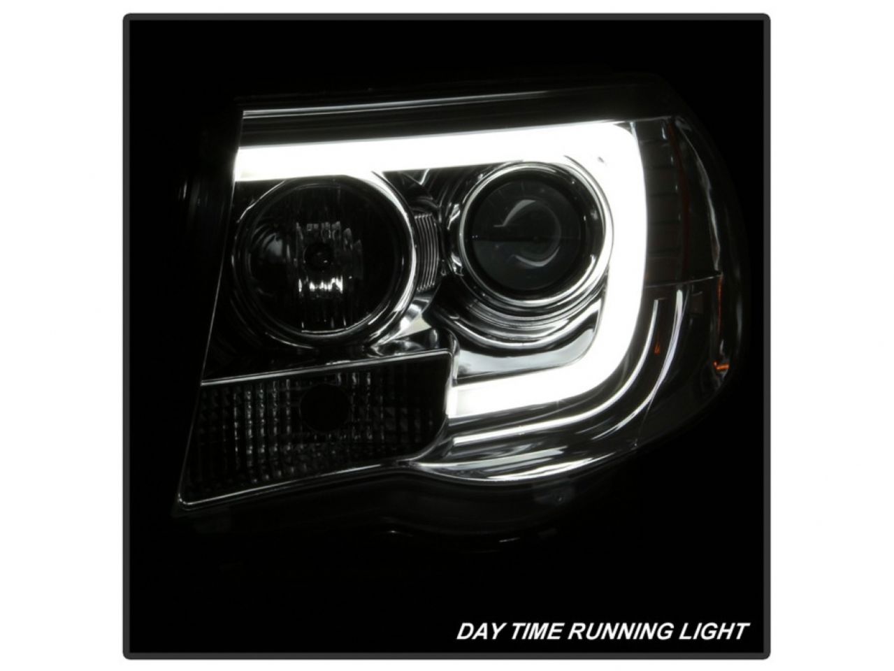 Spyder Toyota Tacoma 05-11 Version 2 Projector Headlights - Light Bar DRL