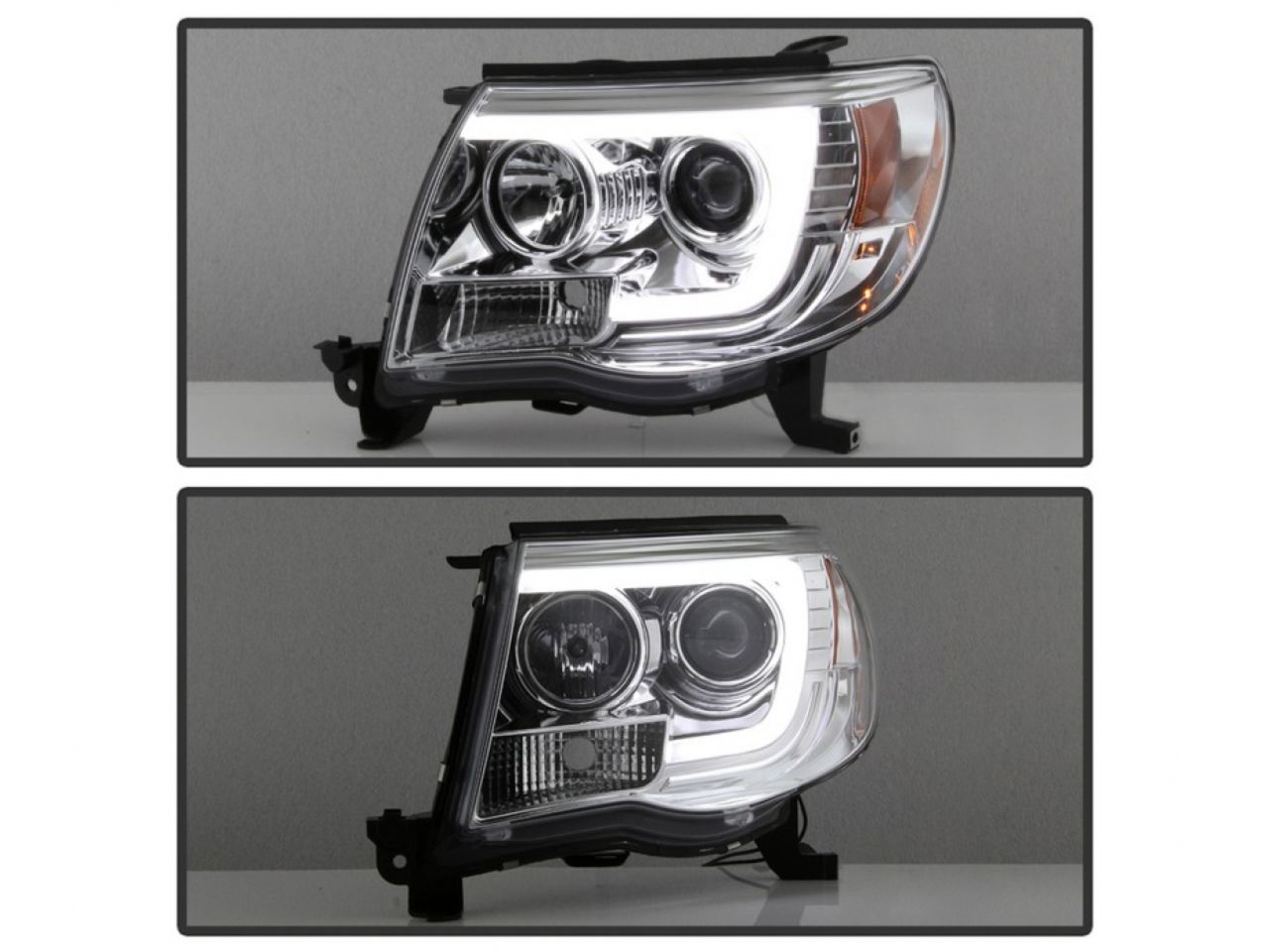 Spyder Toyota Tacoma 05-11 Version 2 Projector Headlights - Light Bar DRL