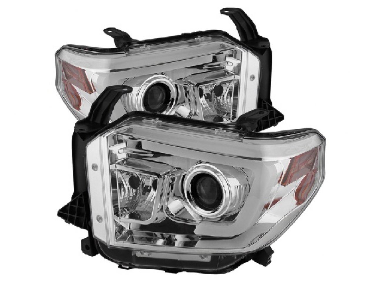 Spyder Toyota Tundra 2014-2016 Projector Headlights - Light Bar DRL - Chrome