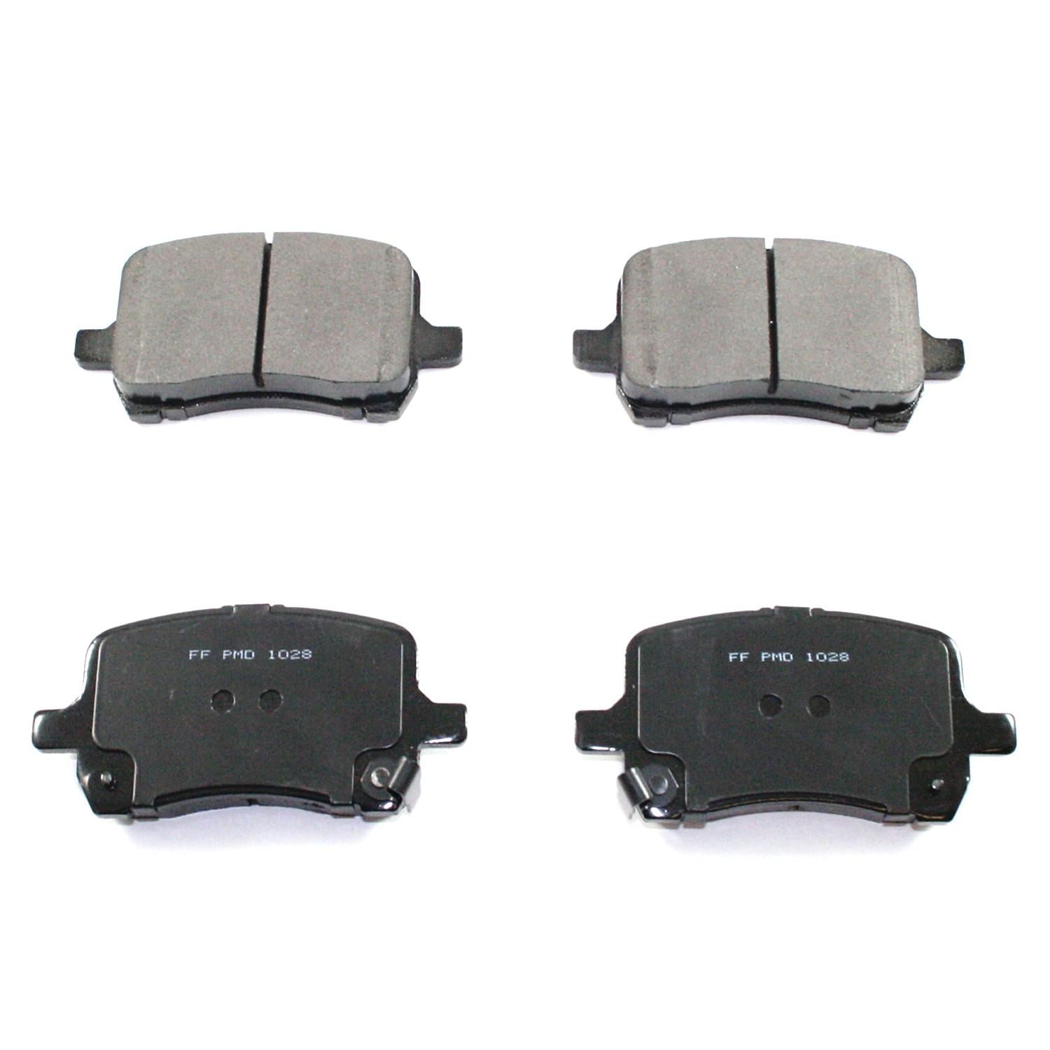 DuraGo DuraGoÂ® Premium Brake Pad  top view frsport BP1028MS