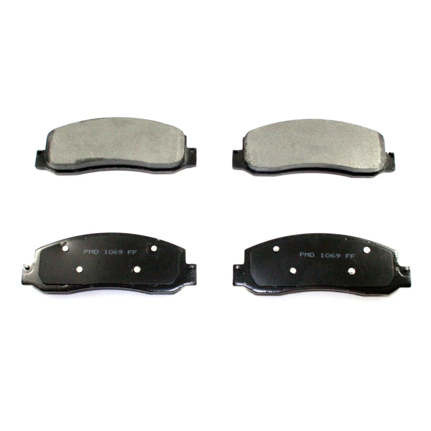 DuraGo DuraGoÂ® Premium Brake Pad  top view frsport BP1069MS