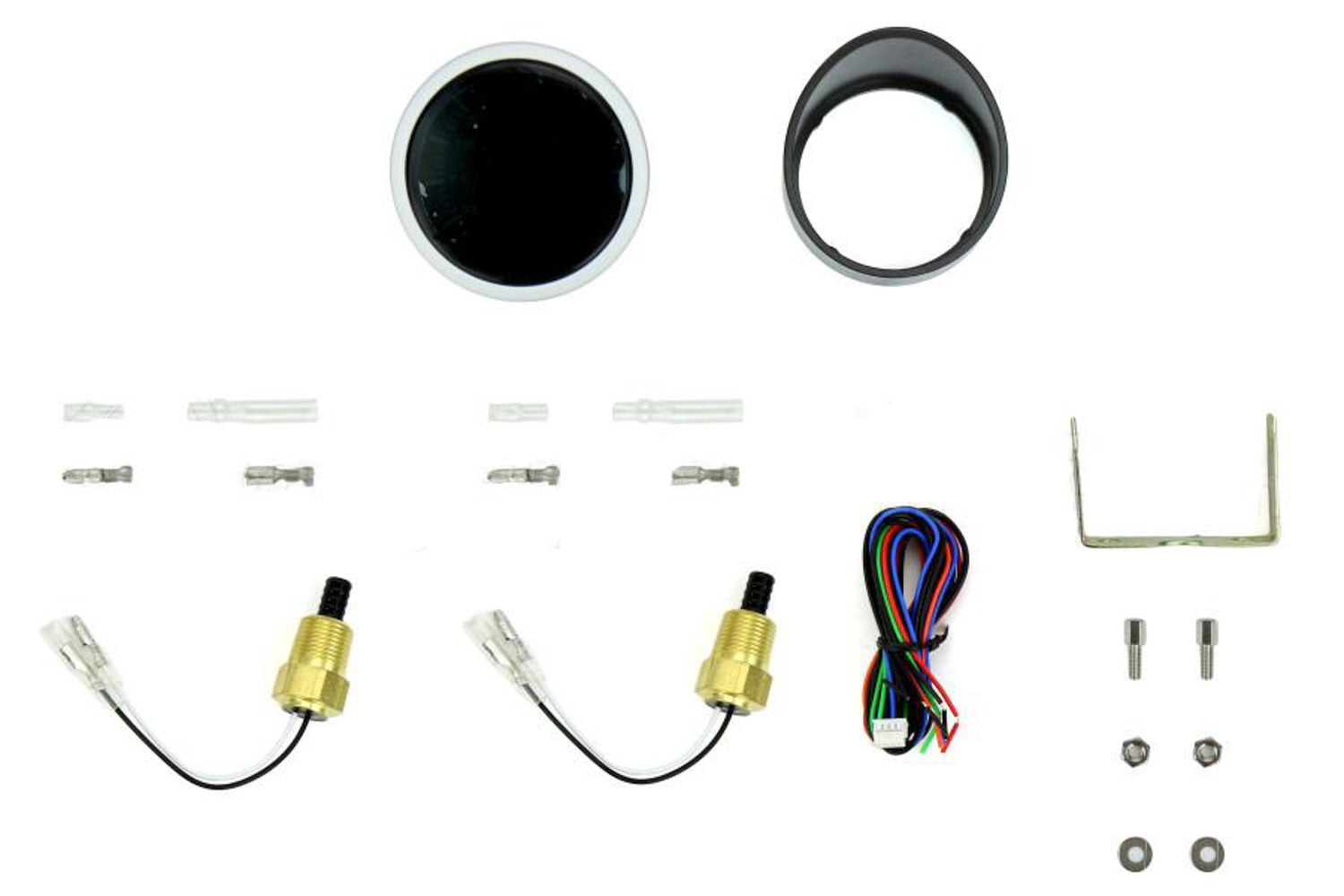 Prosport Dual Intercooler Temp Gauge - W/ Sender S - Blue Digital LCD