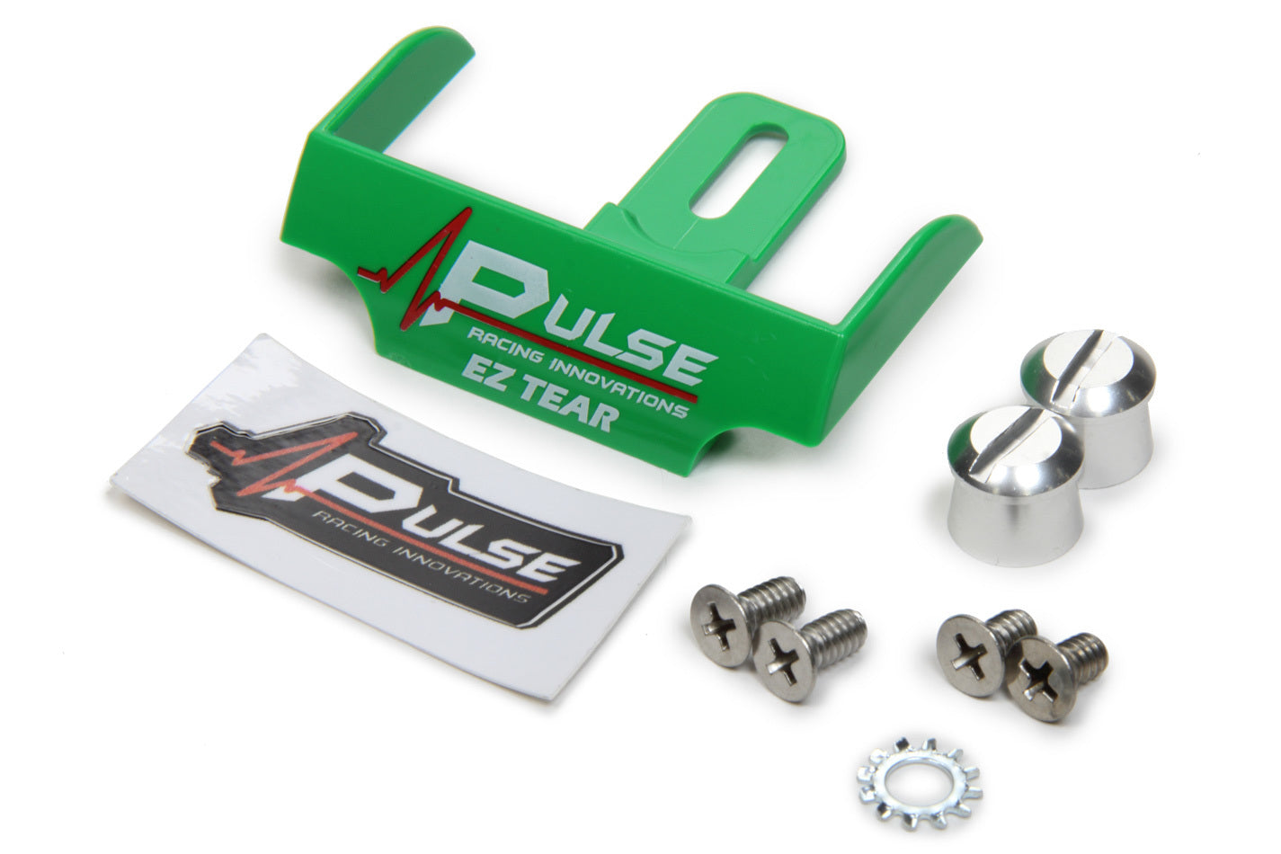 Pulse Racing Innovations EZ Tear Green w/ Silver Tear Off Post PULEZTS102GRP