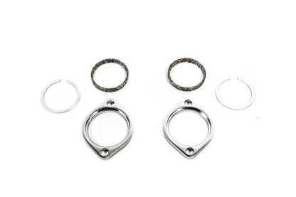 PLM Precision Works Flange Gasket Hardware For Harley Davidson Exhaust Install Kit 84-15 *Discontinued