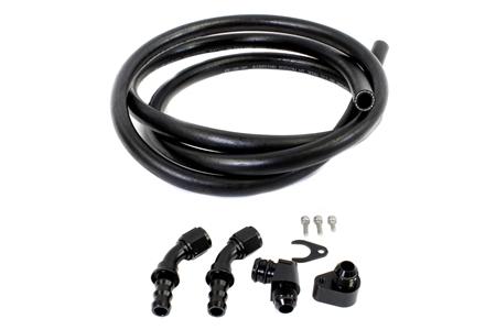 PrivateLabelMfg Precision Works Engine Oil Catch Can Fittings with Hose For Mercedes M156 AMG Engines