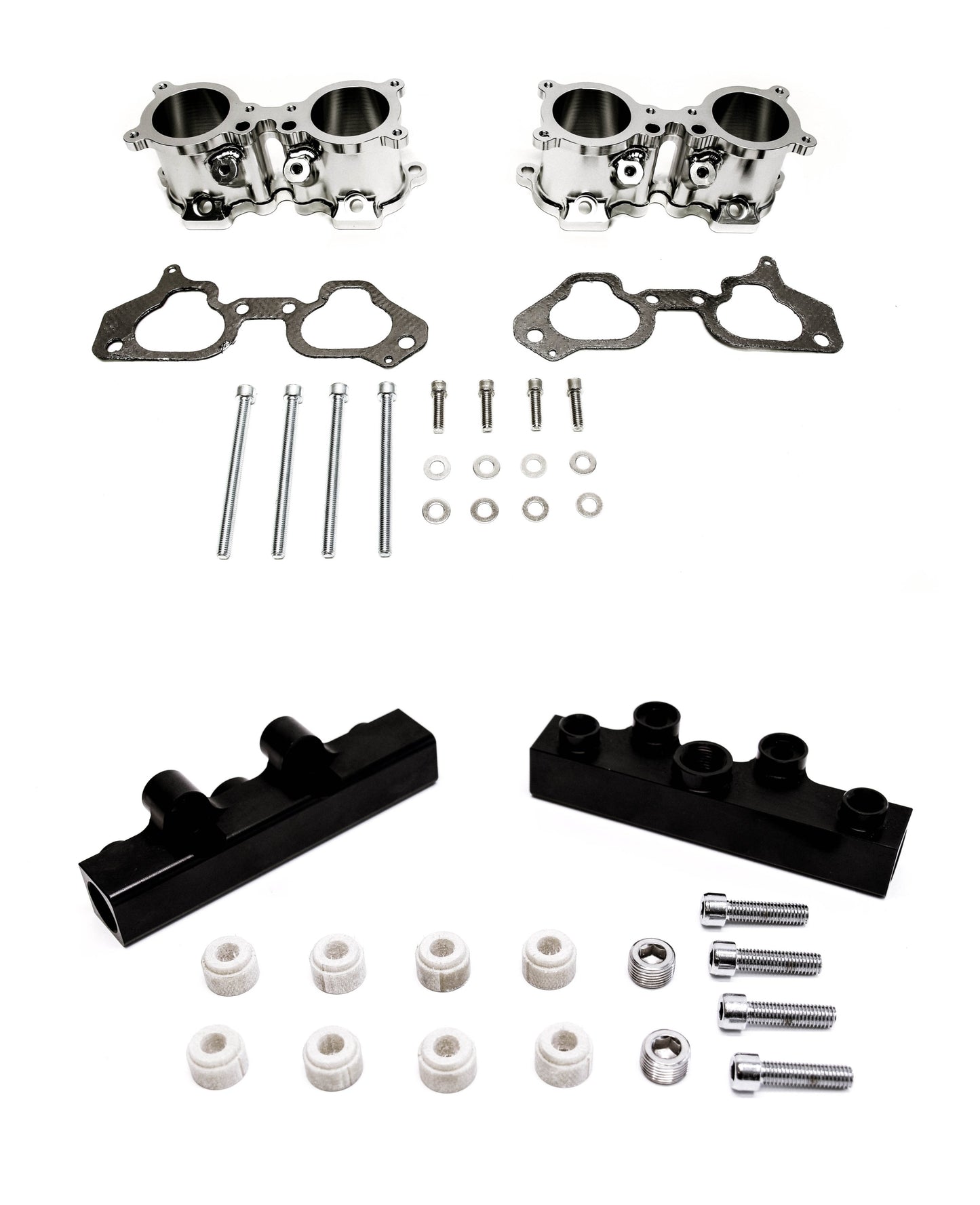 PrivateLabelMfg Precision Works Top Feed TGV Housing & Fuel Rail Kit - Subaru WRX STI