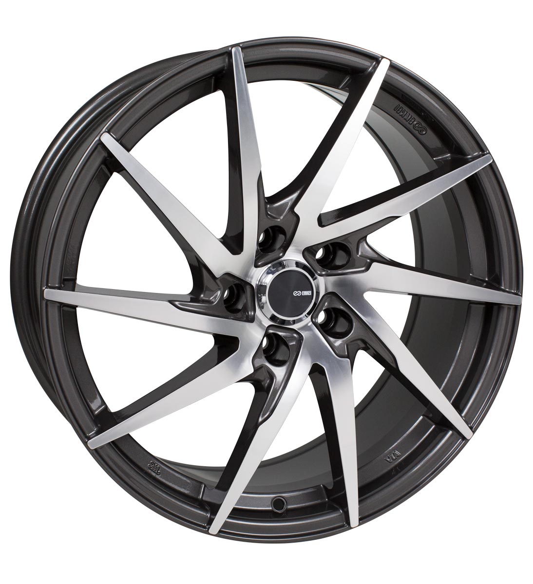 Enkei PW10 Wheel Gunmetal Machined 18x8 +50 5x114.3 500-880-6550GMM