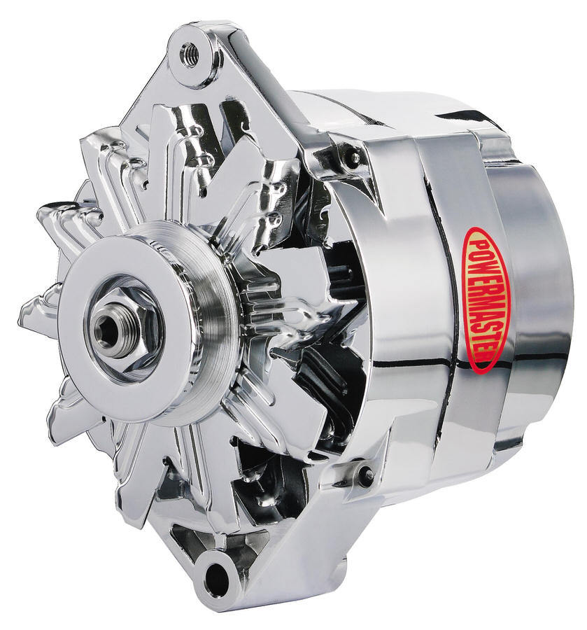 Powermaster Performance Chrome 85amp Delco Alternator 1 Wire PWM17127