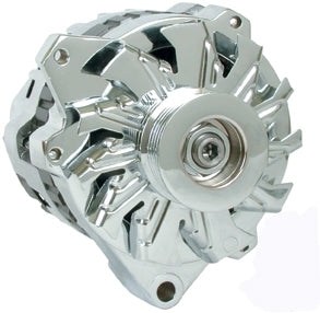 Powermaster Performance 105 Amp Delco Small Alternator Chrome PWM17861