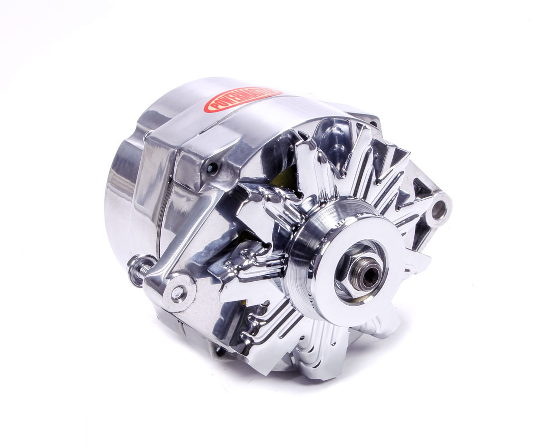 Powermaster Performance Polished 100 amp Delco Alternator PWM27294