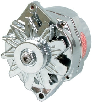 Powermaster Performance Chrome Delco 150amp Alternator 1 Wire PWM37293