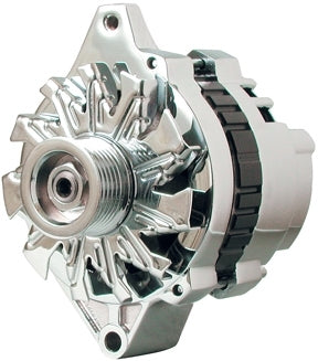 Powermaster Performance Chrome 140 Amp Small Delco Alternator PWM37803