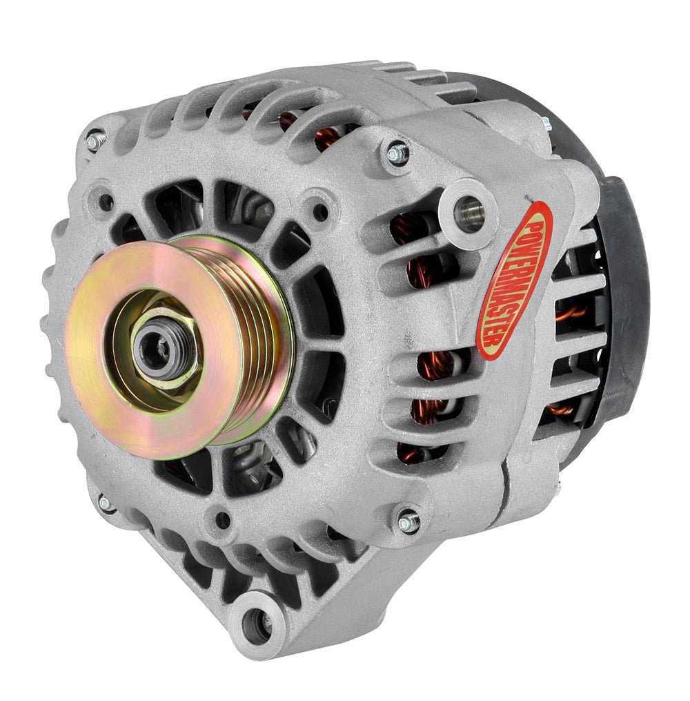 Powermaster Performance Alternator 165 Amps GM 6-Groove - Natural PWM482478