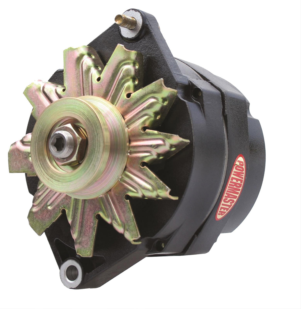 Powermaster Performance Alternator GM 12SI 150 Amp 1-V Pulley Black PWM57293