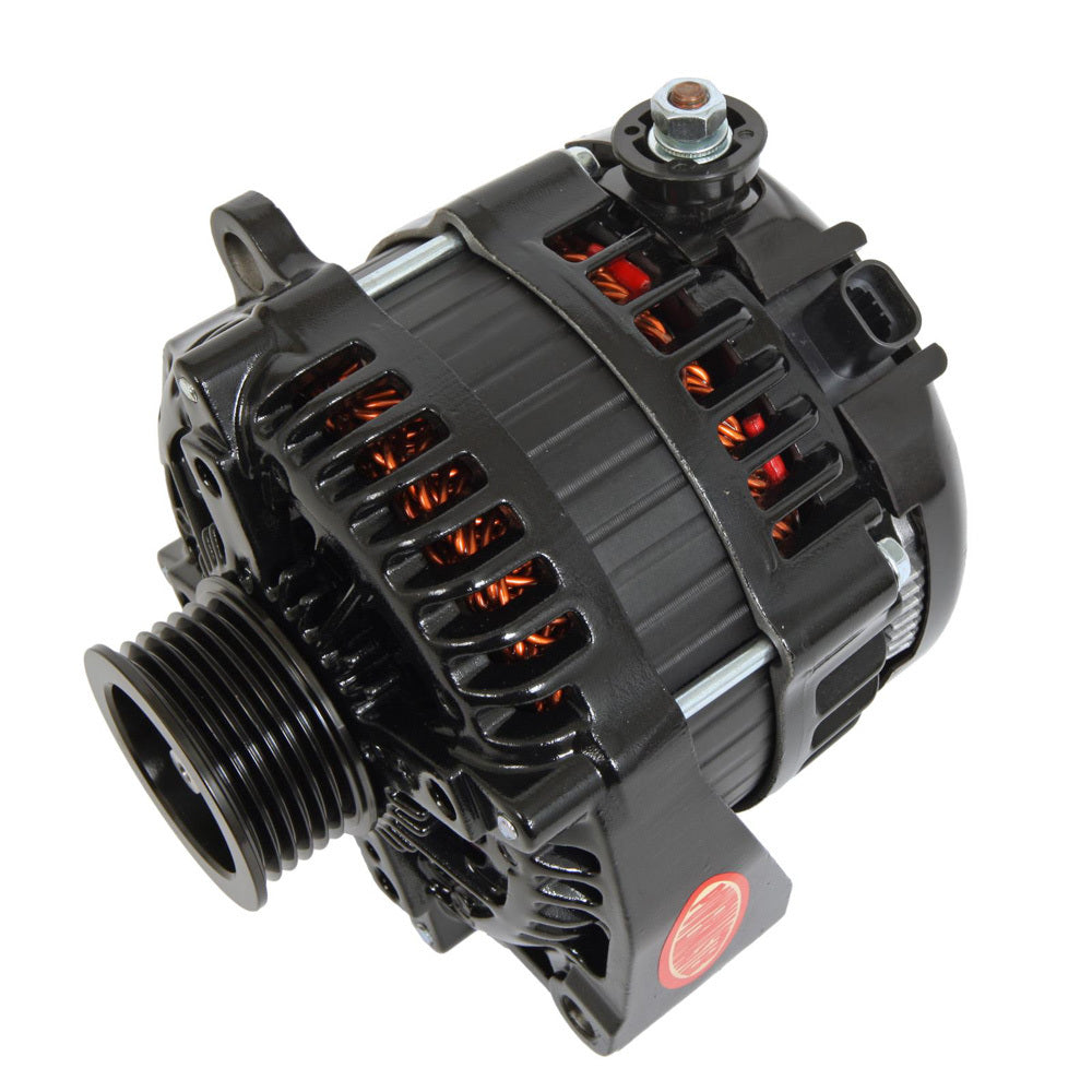 Powermaster Performance Alternator 245 Amps GM 6-Groove HPR - Black PWM58550