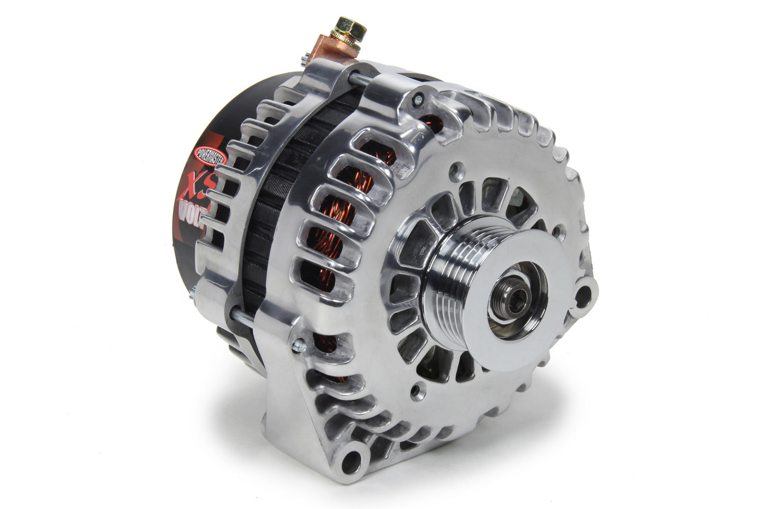 Powermaster Performance Alternator 220 Amps GM 6-Groove - Polished PWM682378