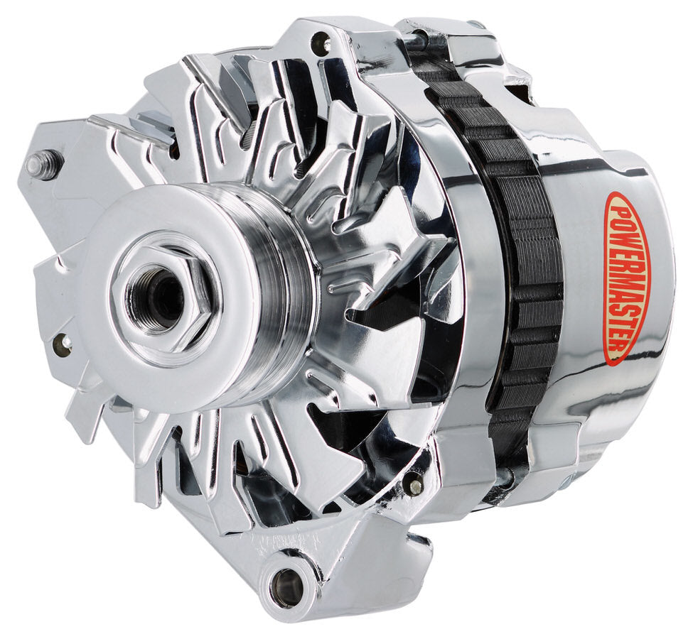 Powermaster Performance 140 Amp Alternator Chrysler w/Spacer Chrome PWM8-37529