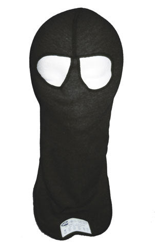 PXP Racewear Head Sock Black Dual Eyeport 2 Layer PXP1422