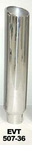 Pypes Performance Exhaust Exhaust Stack 5in x 7in 36in L Polished PYPEVT507-36