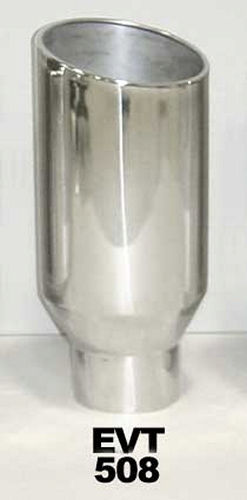 Pypes Performance Exhaust Exhaust Tip 5in x 8in x 18in Rolled Pol. Weld-on PYPEVT508