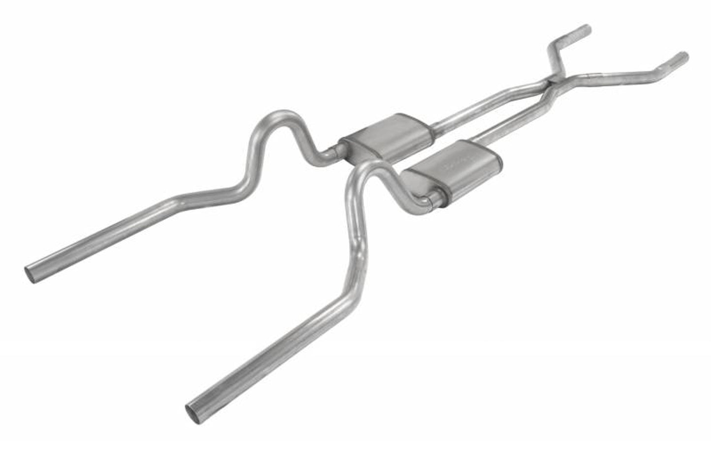 Pypes Performance Exhaust 65-70 Mustang 2.5in H-B omb w/H-Pipe Street Pro PYPSFM43S