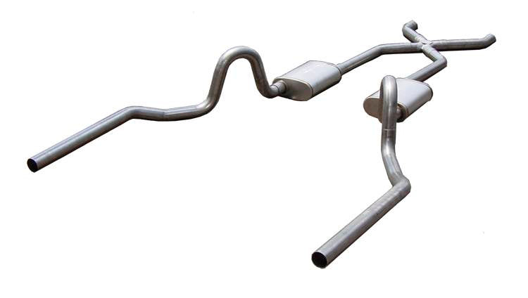 Pypes Performance Exhaust 64-72 GM A-Body 2.5in Crossmember Back Exhaust PYPSGA10R