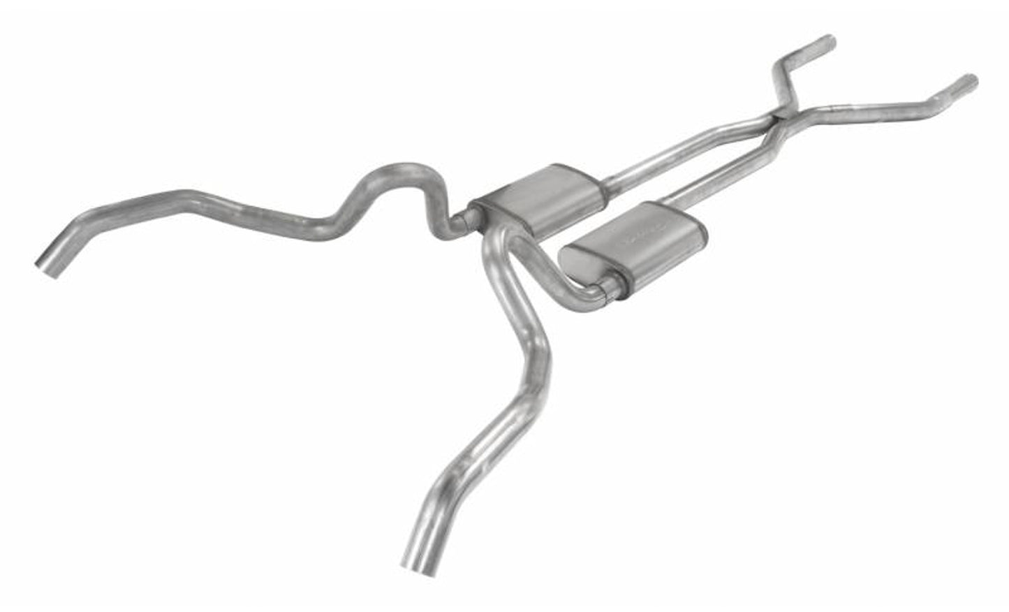 Pypes Performance Exhaust 62-67 Nova 2.5in H-Bomb w/H-Pipe Street Pro PYPSGN40S