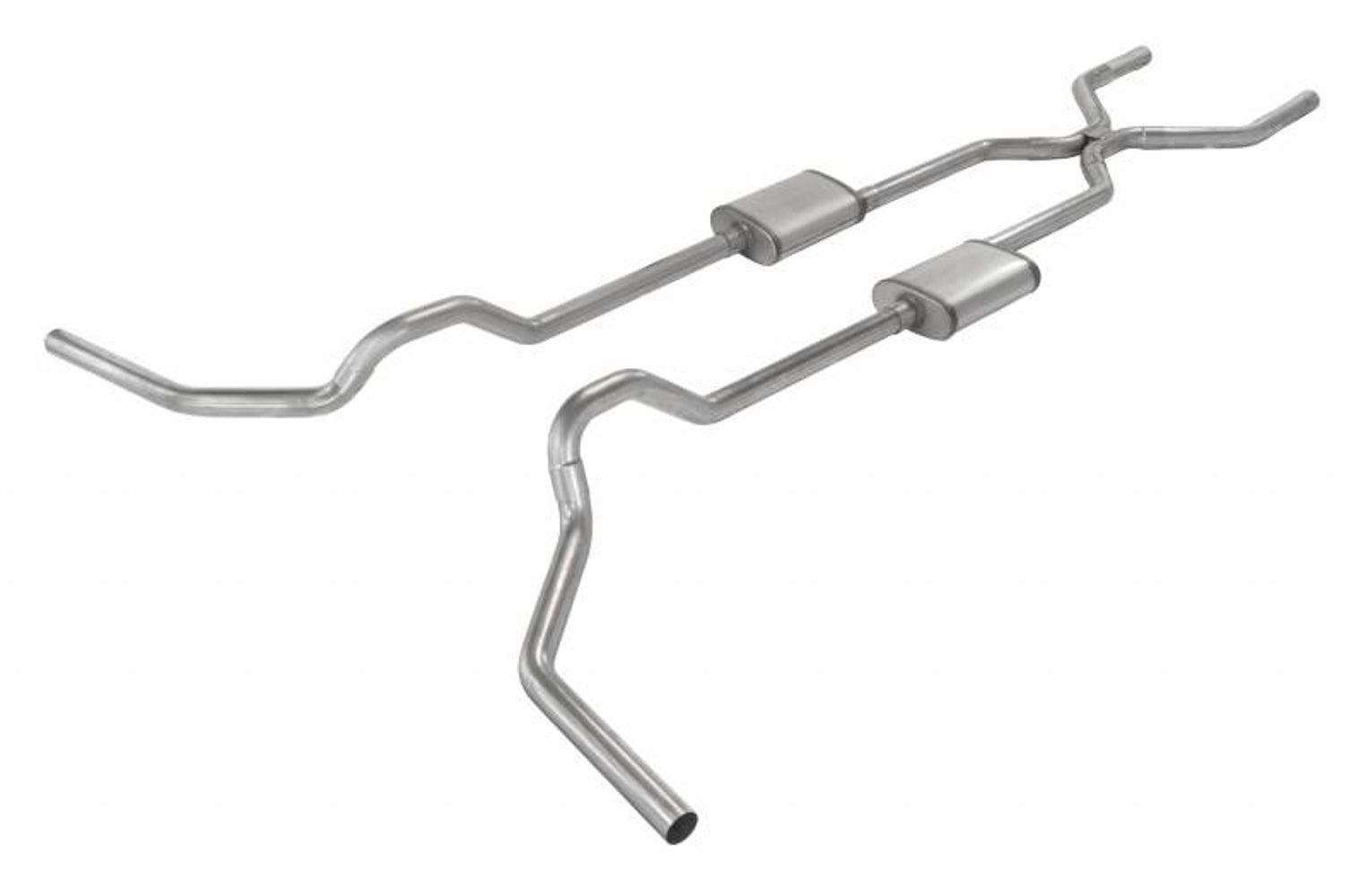 Pypes Performance Exhaust 67-74 GM Truck 2.5in H-B omb w/H-Pipe Street Pro PYPSGT78S