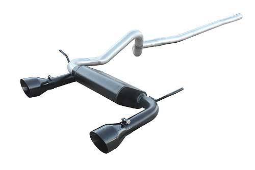 Pypes Performance Exhaust 07-17 Jeep JK 4DR Dual Cat Back Exhaust KIt Blk PYPSJJ19SB