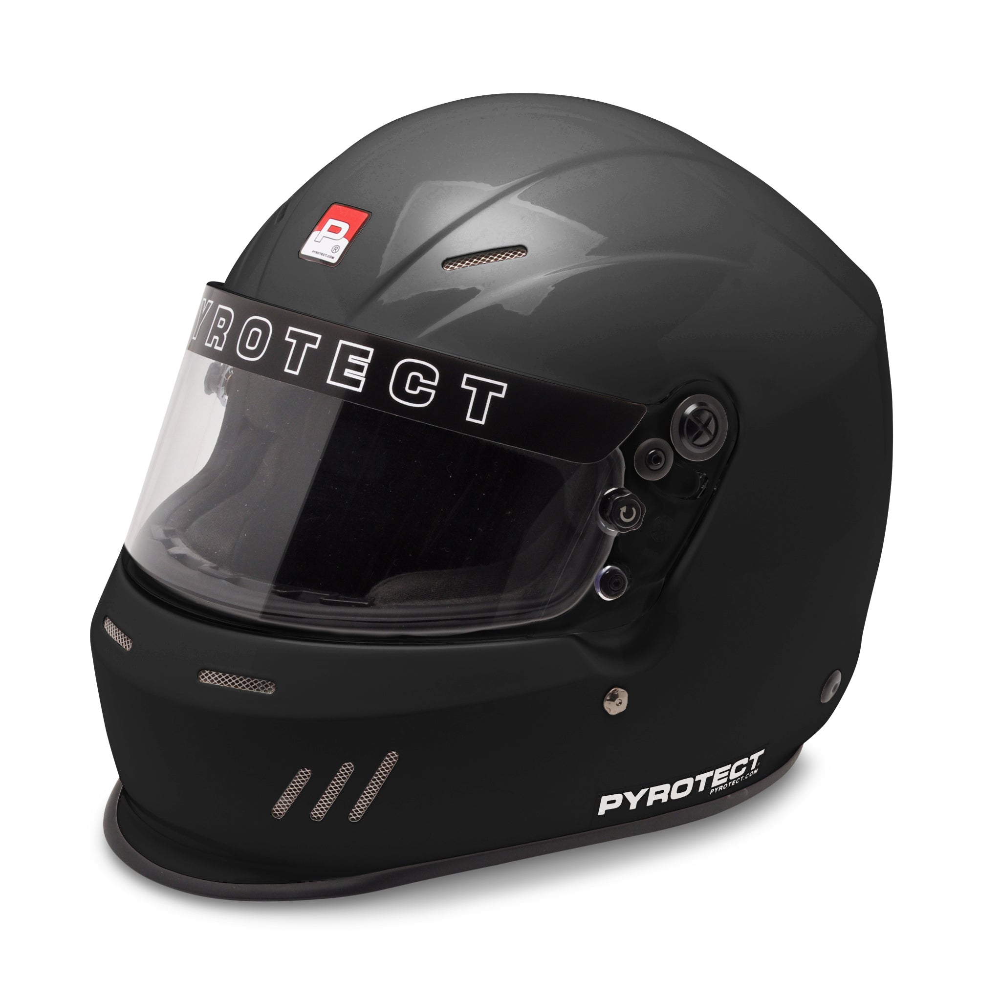 Pyrotect Helmet Ultra Large Gloss Black Duckbill SA2020 PYRHB611420