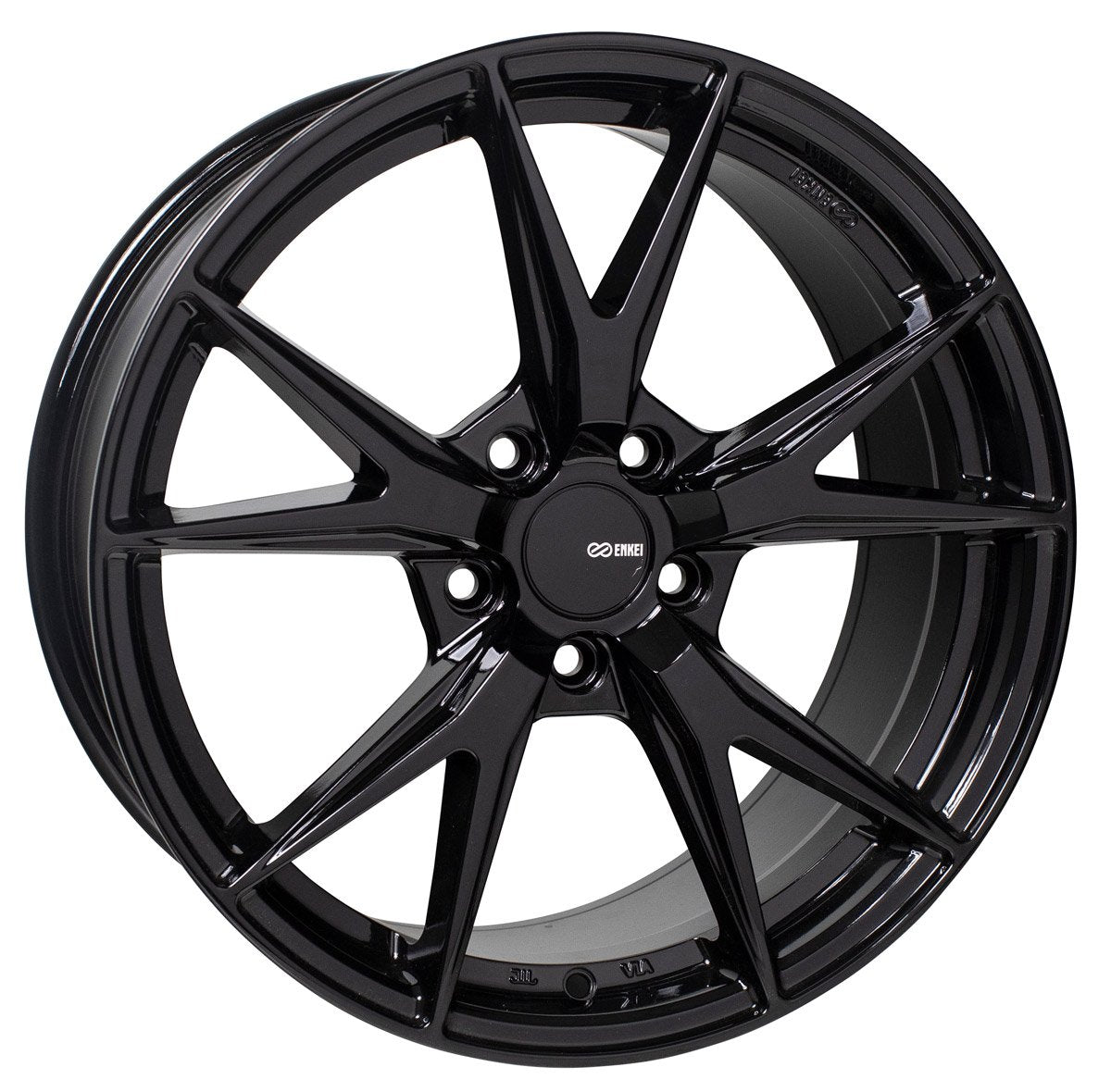 Enkei Phoenix Wheel Gloss Black 17x7.5 +38 5x114.3 523-775-6538BK