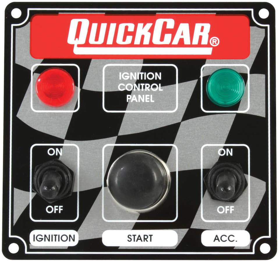 Quickcar Racing Products Ignition Panel 2 Switch w/Lights QRP50-022