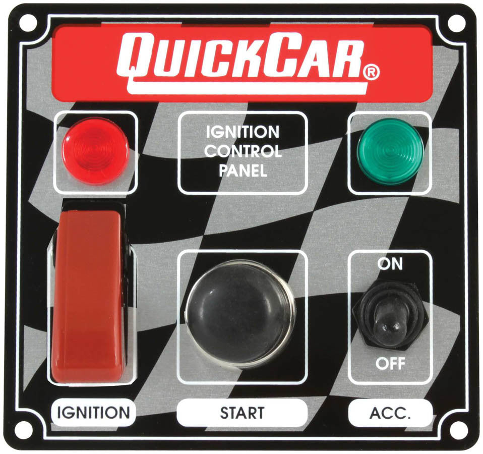 Quickcar Racing Products Ign. Panel 2 Switch w/Lights QRP50-023