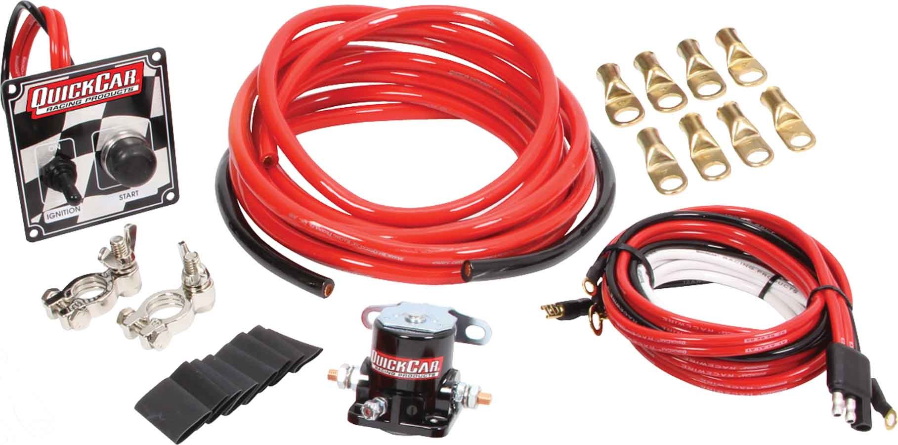 Quickcar Racing Products Wiring Kit 4 Gauge w/o Disconnect w/50-102 Ign QRP50-236