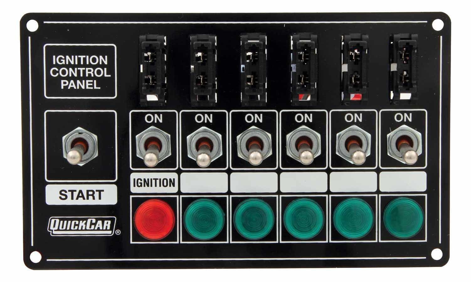 Quickcar Racing Products Ignition Panel - Extreme Fused w/Lights QRP50-7164