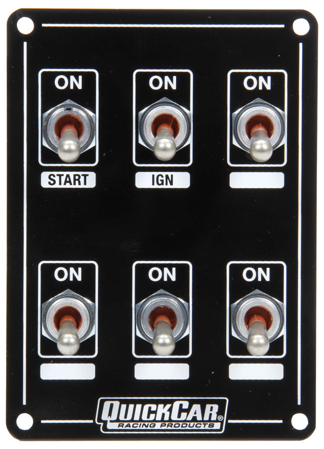 Quickcar Racing Products Ignition Panel Extreme 6 Switch Single Ignition QRP50-7631