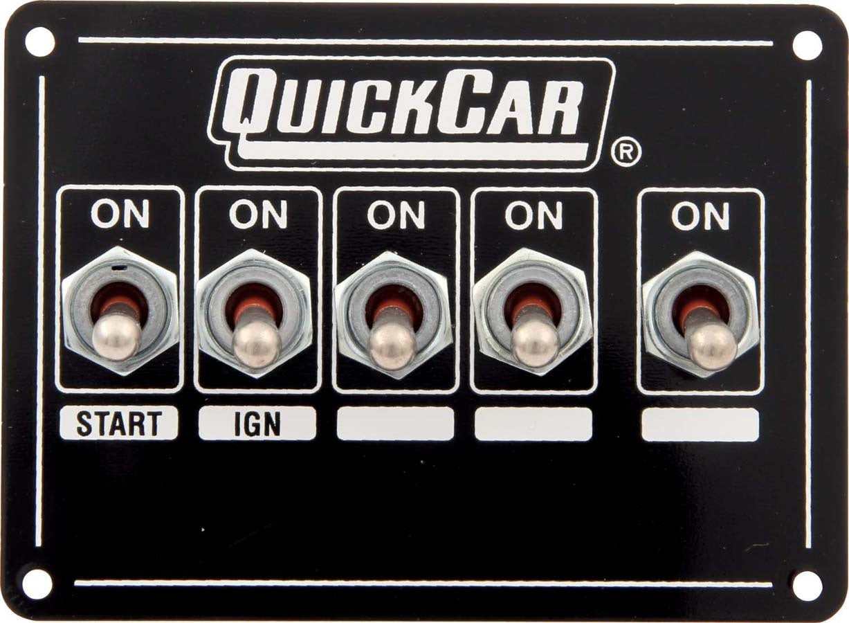 Quickcar Racing Products Ignition Panel - Single Ing. w/Acc Switches QRP50-7731