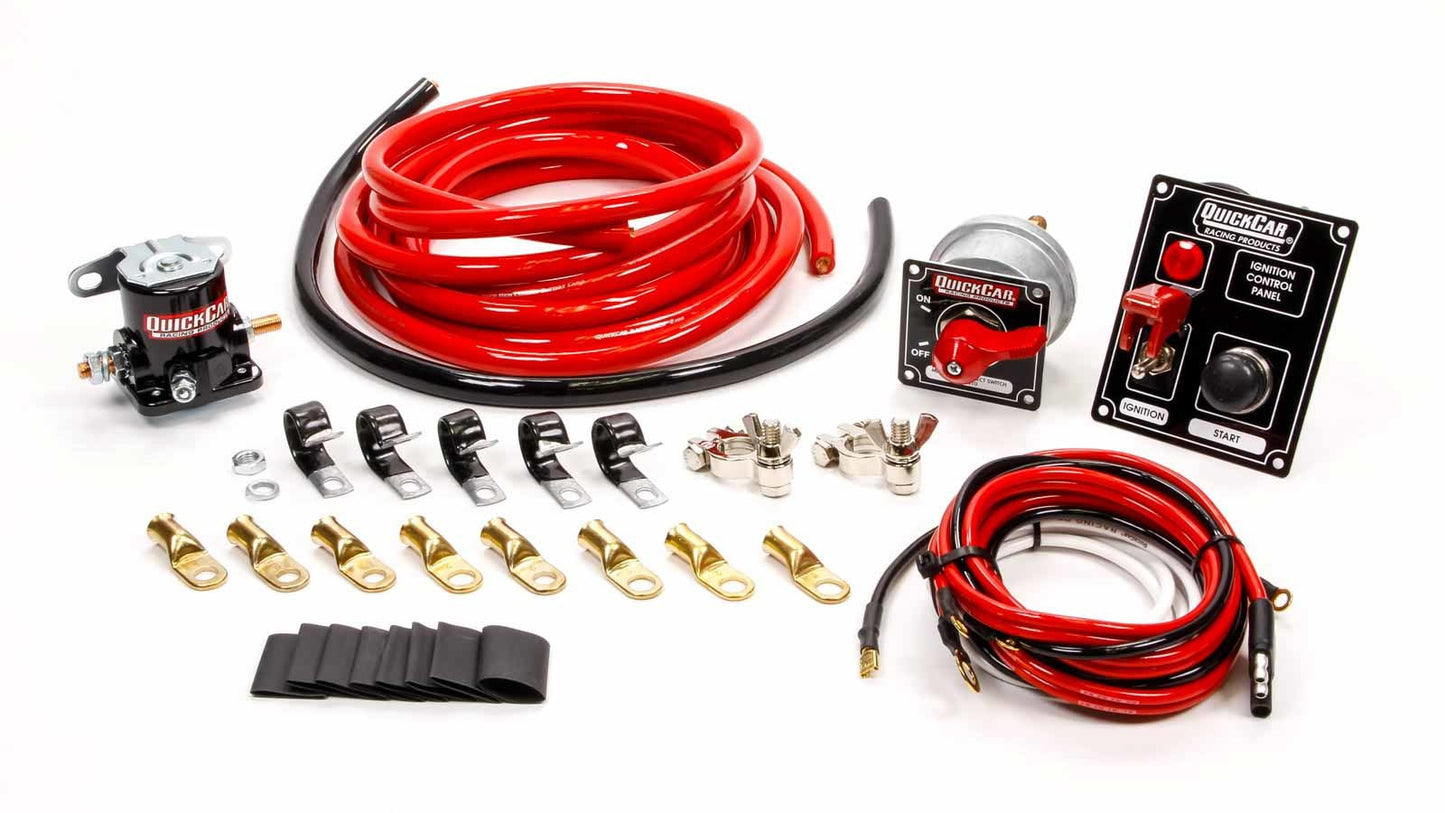 Quickcar Racing Products Wiring Kit 2 Gauge with Black 50-853 Panel QRP50-830